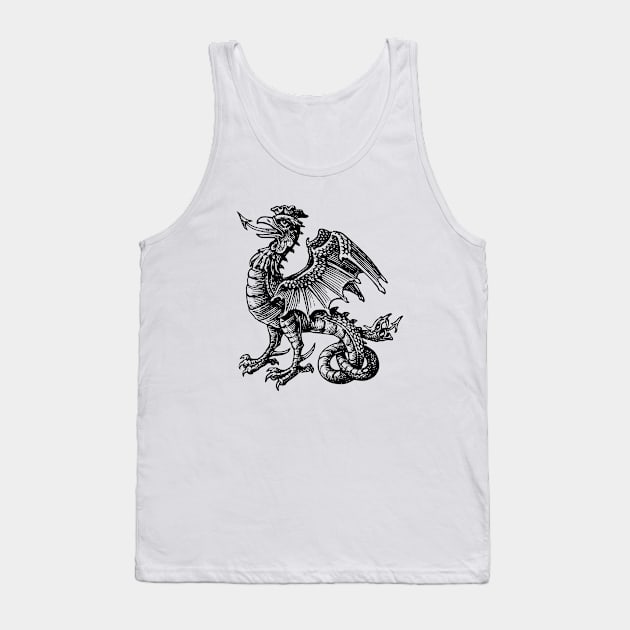 Heraldic Cockatrice Tank Top by Vintage Boutique